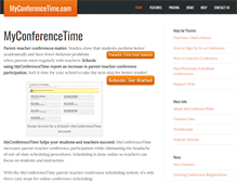 Tablet Screenshot of myconferencetime.com